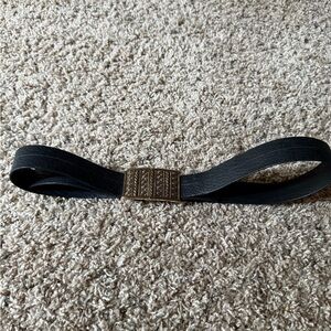 Black Belt with Gold Buckle